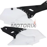 Zadní boční plasty -POLISPORT- černé/bílé, YAMAHA WR, YZ 250/450 2014-2019