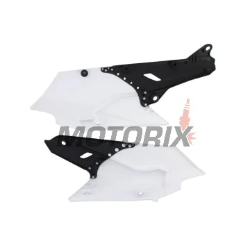Zadní boční plasty -POLISPORT- černé/bílé, YAMAHA WR, YZ 250/450 2014-2019