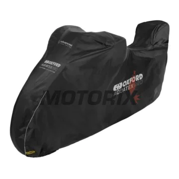 Plachta na motocykl s kufrem -OXFORD- Aquatex Pro Topbox, černé, S