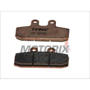Brzdové destičky -TRW- MCB557SRM, sintrované, Aprilia Atlantic/Scarabeo/Sportcity 125-500, Leonardo 250-300, Tuareg 125-600, Cagiva Blues/Mito/Roadster 50-200, Gilera Dakota/ER/XRT 125-600, Honda NSR/CRM/XL 125, Malaguti Spider Max 500, Peugeot Speedake 5