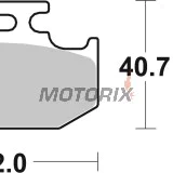 Brzdové destičky -BREMBO- 07SU18SD, Kawasaki KX 125/250/500, Suzuki DR 350/RM 125/250, Yamaha TT 600/WR 400F/YZ 125/250 (1990-2002)