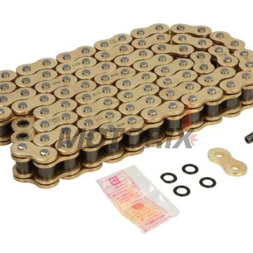 Řetěz -DID- 530ZVMX2G&G-94, velikost 530, 94 článků, dvojité zesílený, zlatá