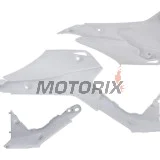 Přední boční plasty -POLISPORT- bílé (spodní), HONDA CRF 110 2013-2018