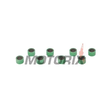 Válečky variátoru -RMS- 25x17mm, 18.6g, 8ks, Aprilia Atlantic 400 2005-2007, Aprilia Atlantic 500 2005-2008, Aprilia Scarabeo 400 2006-2007, Aprilia Scarabeo 500 2006-2008, Piaggio Beverly 400 2006-2010