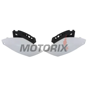 Zadní boční plasty -POLISPORT- černé/bílé, YAMAHA YZ 250 2010-2013