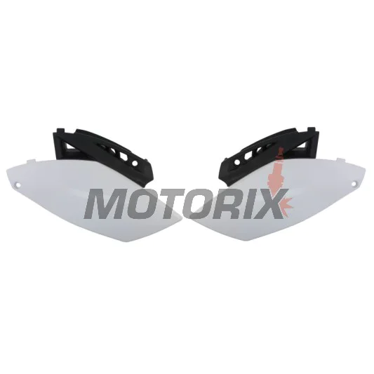 Zadní boční plasty -POLISPORT- černé/bílé, YAMAHA YZ 250 2010-2013
