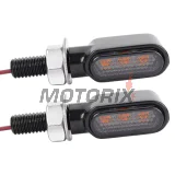 Sada blinkrů -MOTORIX- kovové, LED - univerzální