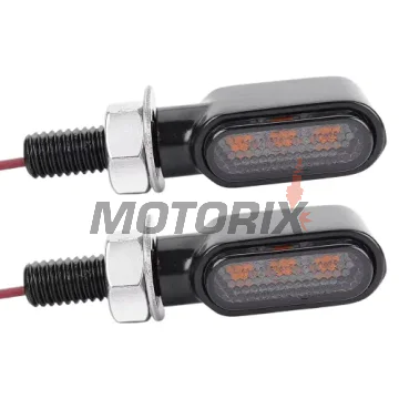 Sada blinkrů -MOTORIX- kovové, LED - univerzální