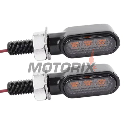 Sada blinkrů -MOTORIX- kovové, LED - univerzální