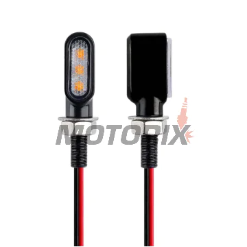 Sada blinkrů -MOTORIX- kovové, LED - univerzální