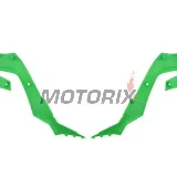 Přední boční plasty -POLISPORT- zelené, KAWASAKI KX 250/450 2019-2023