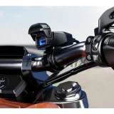 USB adaptér -4 RIDE- USB Type C, s držák pro řídítka 22mm - univerzální