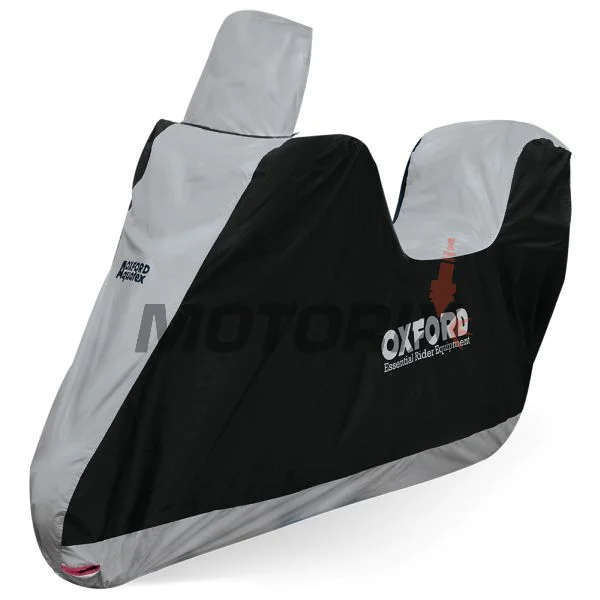 Plachta na skútr s vysokým plexi a kufrem -OXFORD- Aquatex Highscreen Topbox