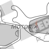 Brzdové destičky -FERODO- FDB677EF, Aprilia ETX125, MX50, Pegaso50/125, RS50, RX50/125, Gilera DNA50/125/180, Runner125/180, Malaguti Madison125, Piaggio GT125/250, Hexagon125, Skipper125, Sachs ZX50/125, ZZ125, Rieju RS1 50Evo