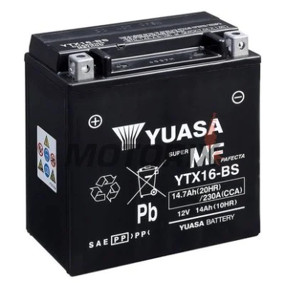 Akumulátor -YUASA- YTX16-BS, 15Ah 12V