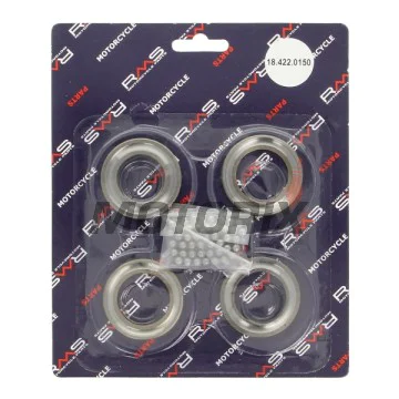 Sada ložisek přední části -RMS- Malaguti Ciak 50 1999-2001, 2003-2006, Malaguti F10 50 1992-2000, 2002-2006, 2008-2009, Malaguti Yesterday 50 1997-2000, MBK CT (Sorisso) 50 1991-1995, MBK CW (Booster) 50 1990-1994