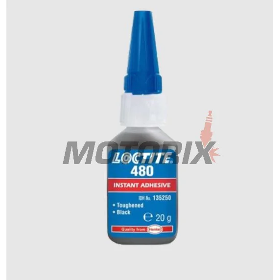 Lepidlo -LOCTITE- 480, vteřinové, černé, nárazuvzdorné, 20g