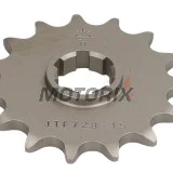 Přední pastorek -JT- JTF728,15, 15 zubů, Cagiva Canyon 600 1996-1997, River 600 1995-1999, T4E 350 1987-1991, T4E 500 1987-1990, T4R 350 1987-1991, T4R 500 1987-1990, W12 350 1993-1996, W16 600 1994-1997