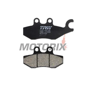 Brzdové destičky -TRW- MCB744, Aprilia SR, Sportcity; Derbi Boulevard; Vespa/Piaggio 946, Beverly, Carnaby, Fly, GT, GTS, GTV, Granturismo, Hexagon, Liberty, MP3, Primavera, Skipper, Sprint, Typhoon, X7, X8, X9, X10 (2000-2017)