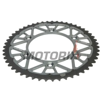 Zadní rozeta -JT- JTX210,51GR, 51 zubů, šedý, hybridní, Betamotor RR 125 2018-2021, RR 250 2013-2021, RR 400 2013-2016, RR 450 2013-2014, Honda CR 125 1983-2007, CR 250 1984-2008, CR 500 1984-2001, CRF 150 2003-2018, CRF 230 2003-2017