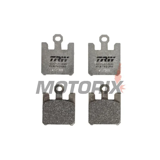 Brzdové destičky -TRW- MCB742CRQ, Kawasaki VN1600 Mean Streak/ZX-6R 636/ZX-6RR/ZX-10R/ZX-12R Ninja + Suzuki GSX-R1000 (2003-2007)