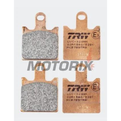 Brzdové destičky -TRW- MCB789TRQ, Kawasaki GTR1400/Z750R-Z1000/ZG1400 Concours/ZX-14R/ZX-6R 600-636/ZZR1200-1400 (2002-2018)