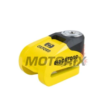 Zámek brzdového kotouče -OXFORD- Quartz XD6 6mm, žlutý/černý