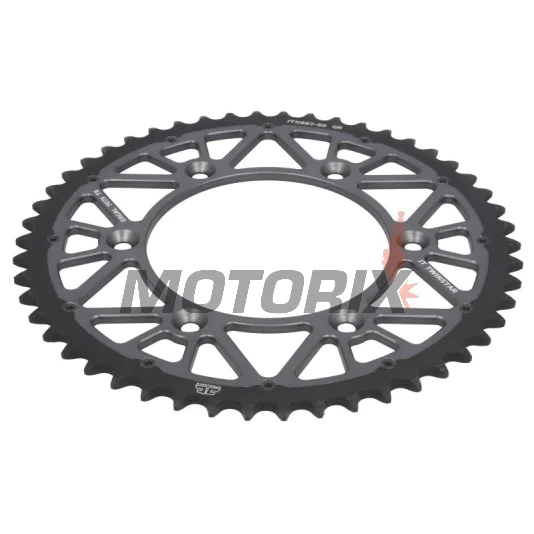 Zadní rozeta -JT- JTX897,50GR, 50 zubů, šedý, hybridní, Husaberg FC 350 1996, FC 400 1996-1999, FC 450 2004-2006, FC 501/600 2000, FC 550 2003-2008, FE 250 2013-2014, FE 350 1996, 2013, FE 390 2010-2012, FE 400 2000-2003, FE 450 2004-2014