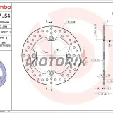 Brzdový kotouč -BREMBO- 68B40754, Husqvarna CR/SM/TC/TE/WR 125-610 (2000-2011)