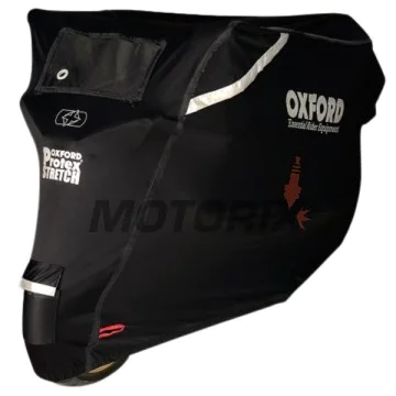Plachta na motocykl -OXFORD- Protex Stretch venkovní, černé, XL