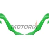Přední boční plasty -POLISPORT- zelené, KAWASAKI KX 250/450 2019-2023