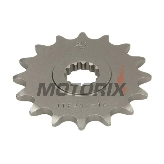 Přední pastorek -JT- JTF434,16, 16 zubů, Suzuki DR 400 1980-1981, DR 500 1981-1983, GF 250 1988, GN 250 1982-1999, GZ 250 1999-2000, 2004-2012, SP 370 1979-1980, SP 400 1979, TU 250 1997-2001, 2009-2019, VL 250 2000-2007, 2012
