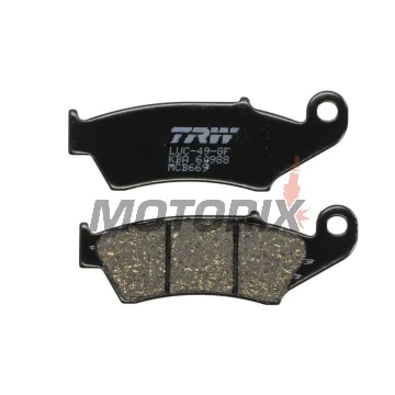 Brzdové destičky -TRW- MCB669, Aprilia MXV/RXV, Beta RR, Gas Gas EC/FSE/FSR/MC, Honda CR/CRF/XR/XL, Kawasaki KDX/KLX/KX, Suzuki DR-Z/RM/RM-Z, Yamaha WR/YZ/XT (1993-2020)
