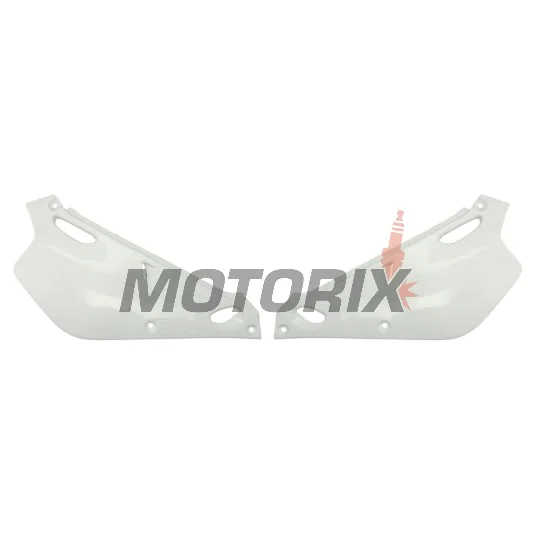 Zadní boční plasty -POLISPORT- bílé, YAMAHA YZ 80 1993-2001