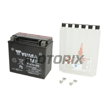 Akumulátor -YUASA- YTX14-BS, 13Ah 12V