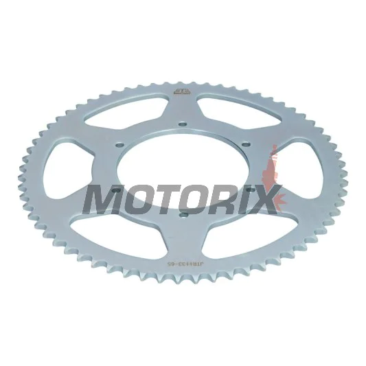 Zadní rozeta -JT- JTR1133,65, 65 zubů, ocelový, Aprilia RS 50 2006-2012, RS4 50 2012-2016, 2018, SX 50 2012-2016, Derbi GPR 50 2004-2008, Senda 50 2007, Gilera SMT 50 2011-2016, Peugeot XR6 50 2002, 2006
