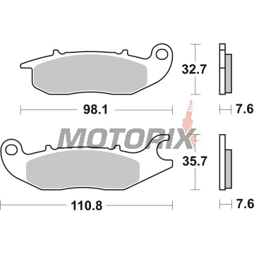 Brzdové destičky -BREMBO- 07HO5606, Honda CBR 125R/ANF 125 Innova (2004-2012)