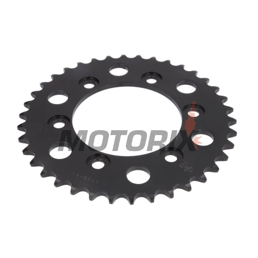 Zadní rozeta -JT- JTR735,38, 38 zubů, ocelový, Ducati 851 851 1989-1992, 888 888 1993-1994, 900 900 1991-1997, 907 907 1991-1992, MH 900 2002, Monster 400 2001-2008, Monster 600 1994-2001, Monster 620 2002-2006, Monster 695 2007-2008