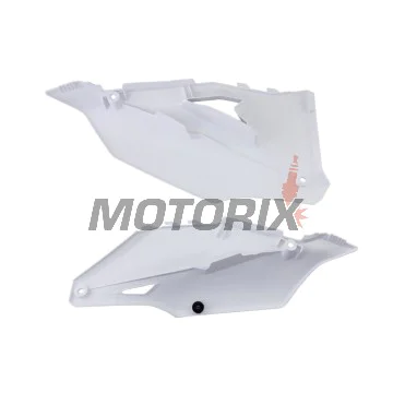Zadní boční plasty -POLISPORT- bílé, KAWASAKI KX 250/450 2019-2023