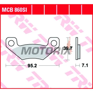 Brzdové destičky -TRW- MCB860SI, Can-Am DS 450/450 EFI/xMX/xXC (2008-2012)