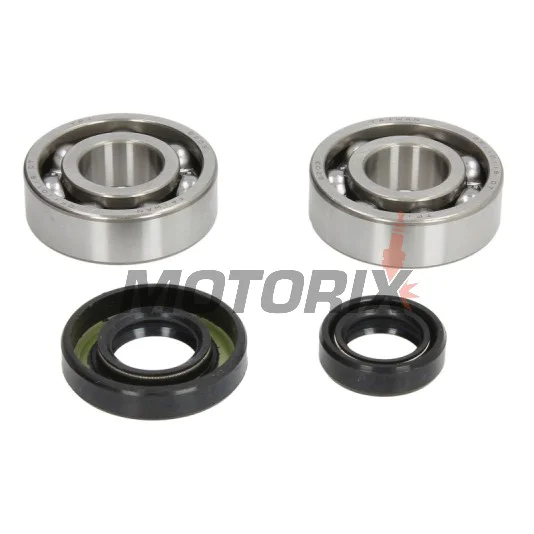 Sada ložisek a gufer klikové hřídele -HOT RODS- KTM 50 SX (06-08); 50 SX PRO JR (04-08); 50 SX PRO SR (04-05)