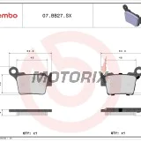 Brzdové destičky -BREMBO- 07BB27SX, Husqvarna TC, KTM EXC/EXC-R 2005-2011