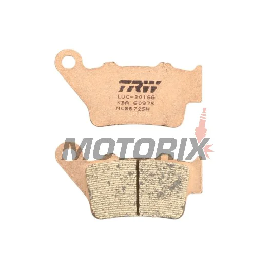 Brzdové destičky -TRW- MCB672SH, Alfer VR 250, Aprilia Pegaso 650, Husaberg FE/FS 450-650, Husqvarna CR/TE/WR 125-610, KTM EXC/LC4/Duke 250-690, Yamaha TT 600, WR 125 (1993-2022)