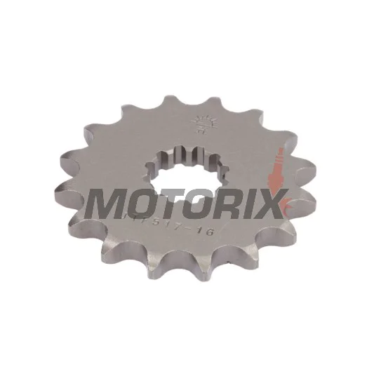 Přední pastorek -JT- JTF517,16, 16 zubů, Kawasaki GPZ 750 1985-1988, GPZ 900 1984-1994, ZR 1100 1992-1997, ZX 1100 1993-2001, ZX-12R 1200 2000-2005, ZX-14R 1400 2006-2020, ZZR 1100 1993-2001, ZZR 1200 2002-2005, ZZR 1400 2006-2019