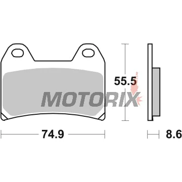 Brzdové destičky -BREMBO- 07BB19SA, Aprilia, Benelli, BMW, Cagiva, Ducati, Husqvarna, KTM, Moto Guzzi, Moto Morini, MV Agusta, Suzuki, Yamaha 1995-2016