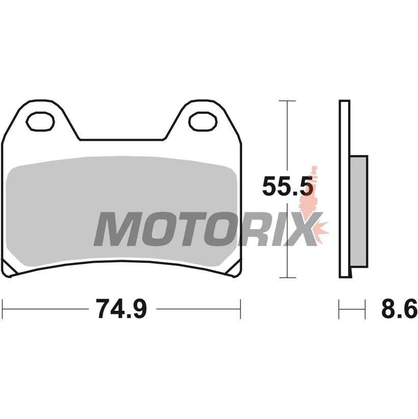 Brzdové destičky -BREMBO- 07BB1907, Aprilia/BMW/Ducati/KTM/Moto Guzzi/Yamaha/Suzuki/Husqvarna/Benelli/Cagiva/MV Agusta 250-1200cc (1990-2010)