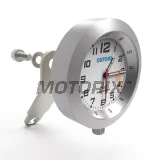 Analogové hodiny na motocykl -OXFORD- AnaClock, stříbrný, 39mm