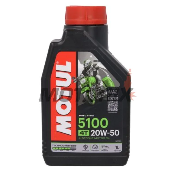 Motorový olej -MOTUL- 5100, 20W50, polosyntetika + ester, 1L