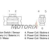 Regulátor dobíjení -DZE- regulátor dobíjení, 12V, 25A, HONDA CH, CMX, CN, NX; KYMCO BET&WIN, DINK, HEROISM 125-350 1985-2002