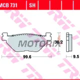 Brzdové destičky -TRW- MCB731, Yamaha Bolt, FJR1300, SCR950, TDM900, V-Max, Super Ténéré, Raider, Roadliner, Stratoliner, Midnight Star, Road Star, XVS/Stryker